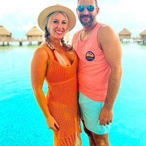 Orange Swim Cover Up Cupshe